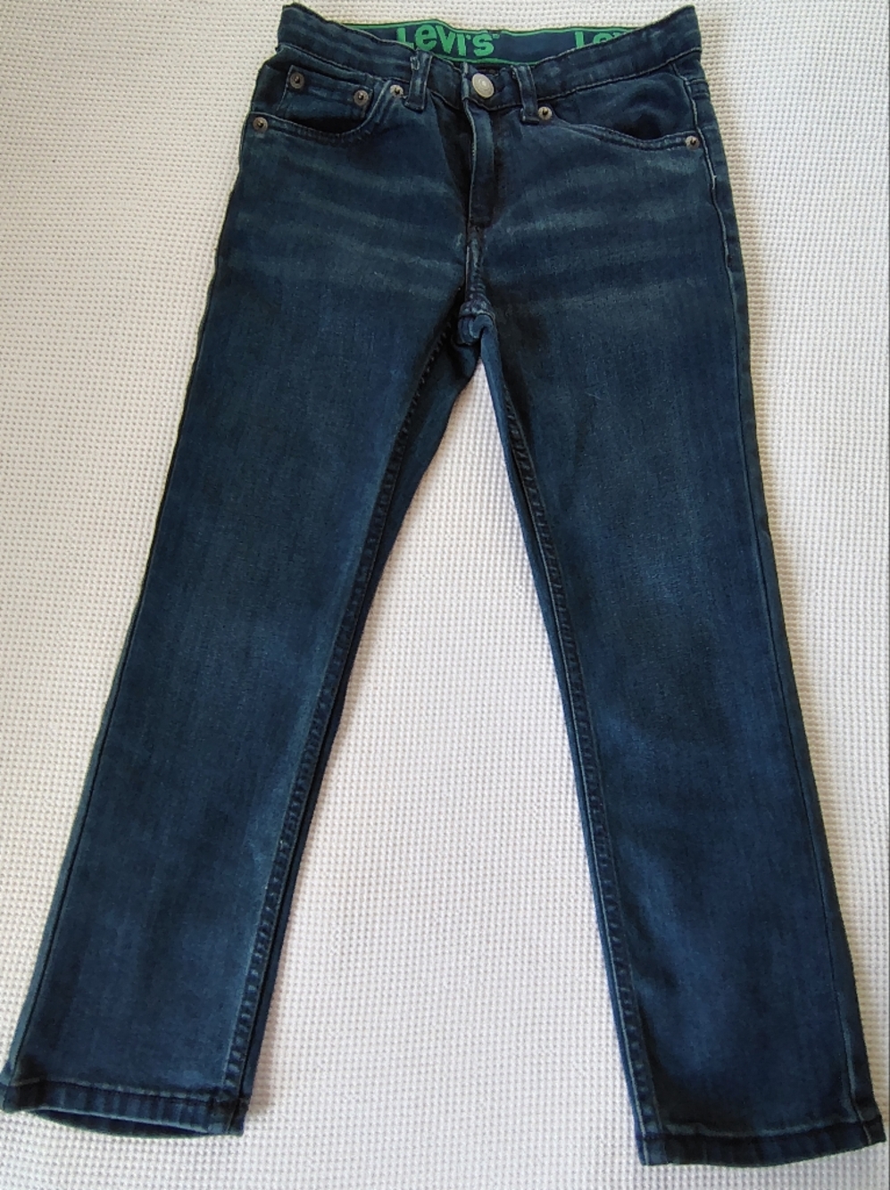Levi's 511 Boy's Dark Indigo Straight Jeans Size 7